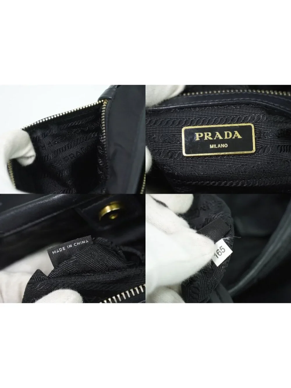 Prada Tessuto Tote Nylon Black